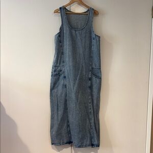 Shein Blue Denim Sleeveless Dress NWOT